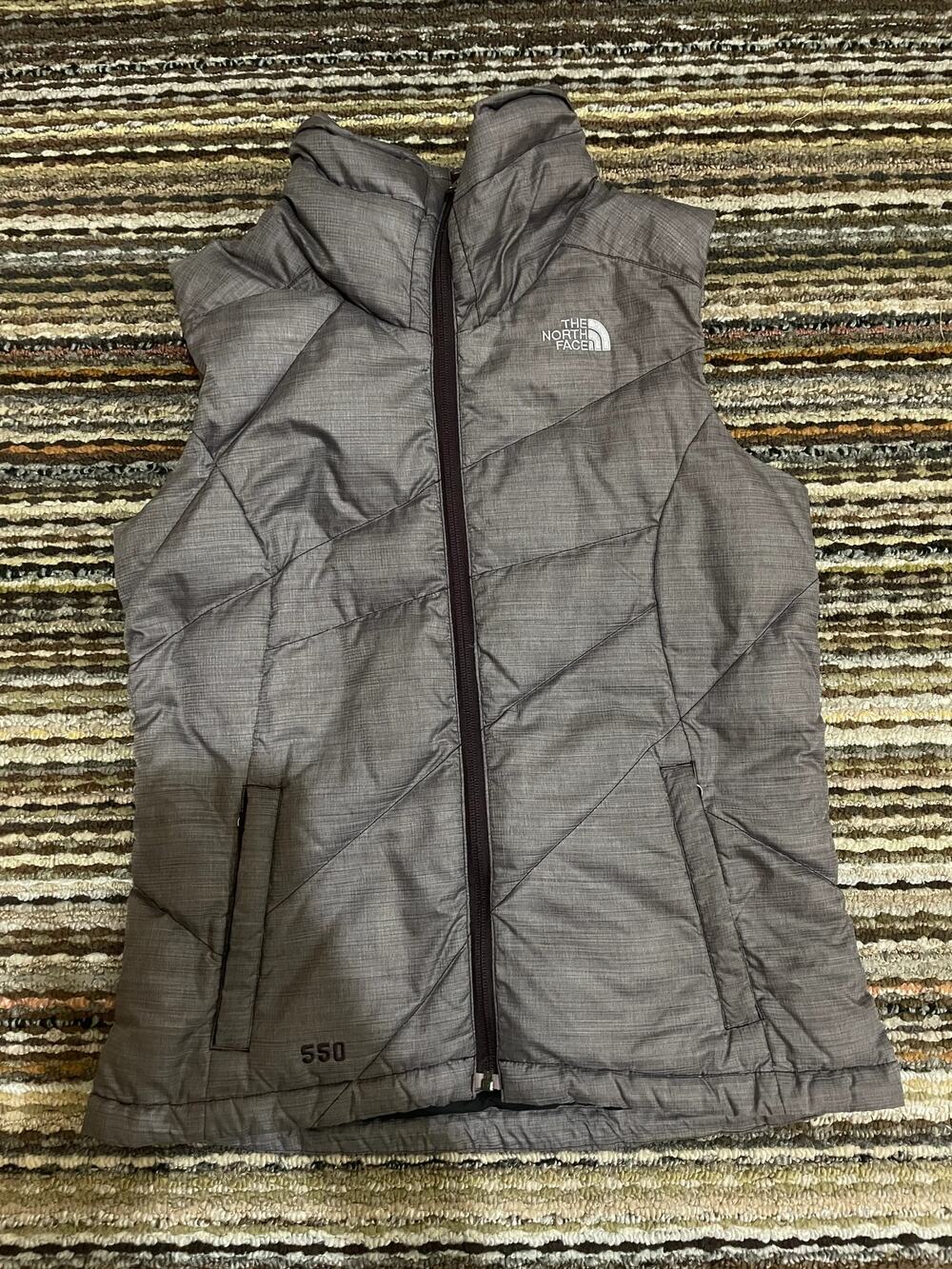 The North Face Dark Purple Puffer Vest Women's Small